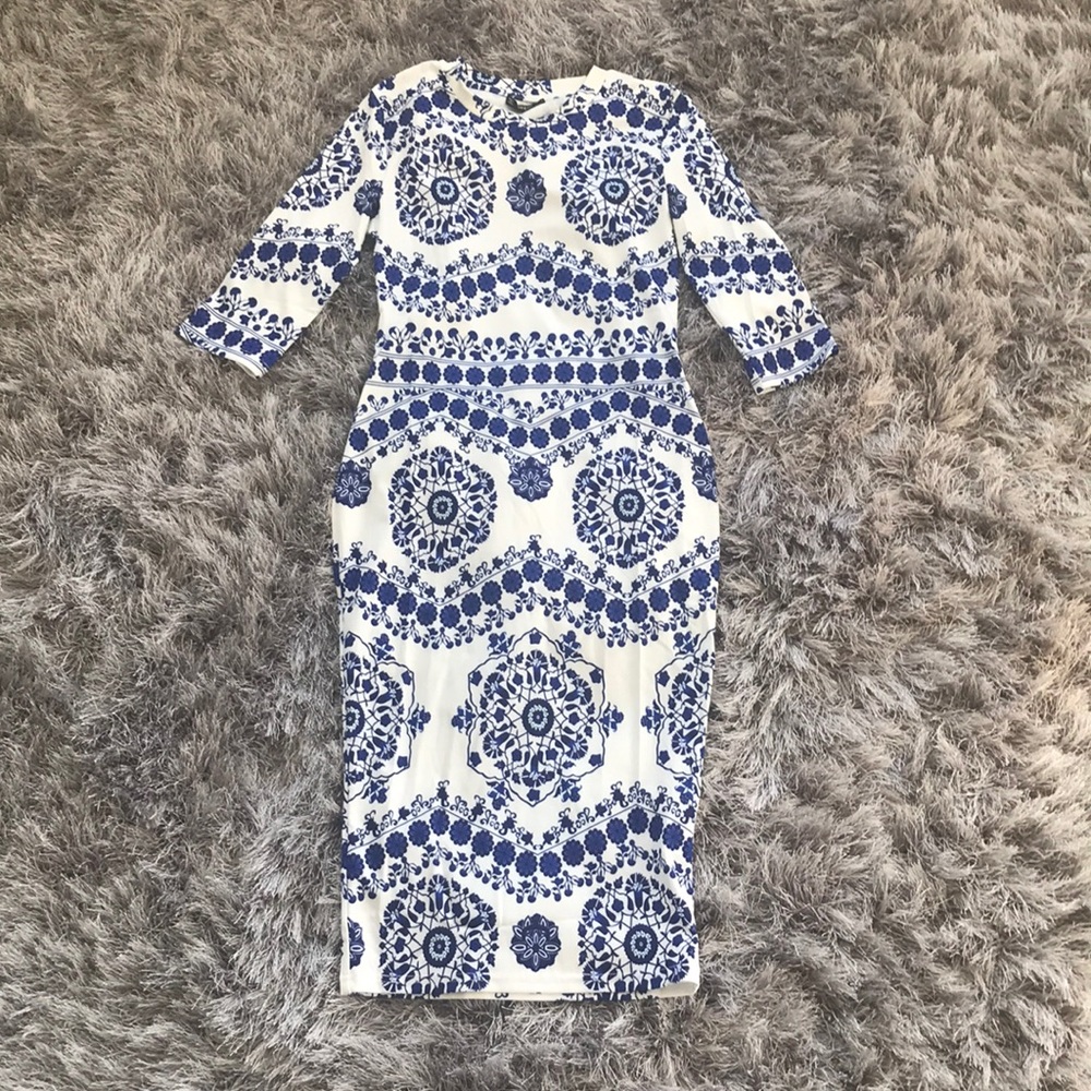 NWOT Porcelain Pencil Dress size M
